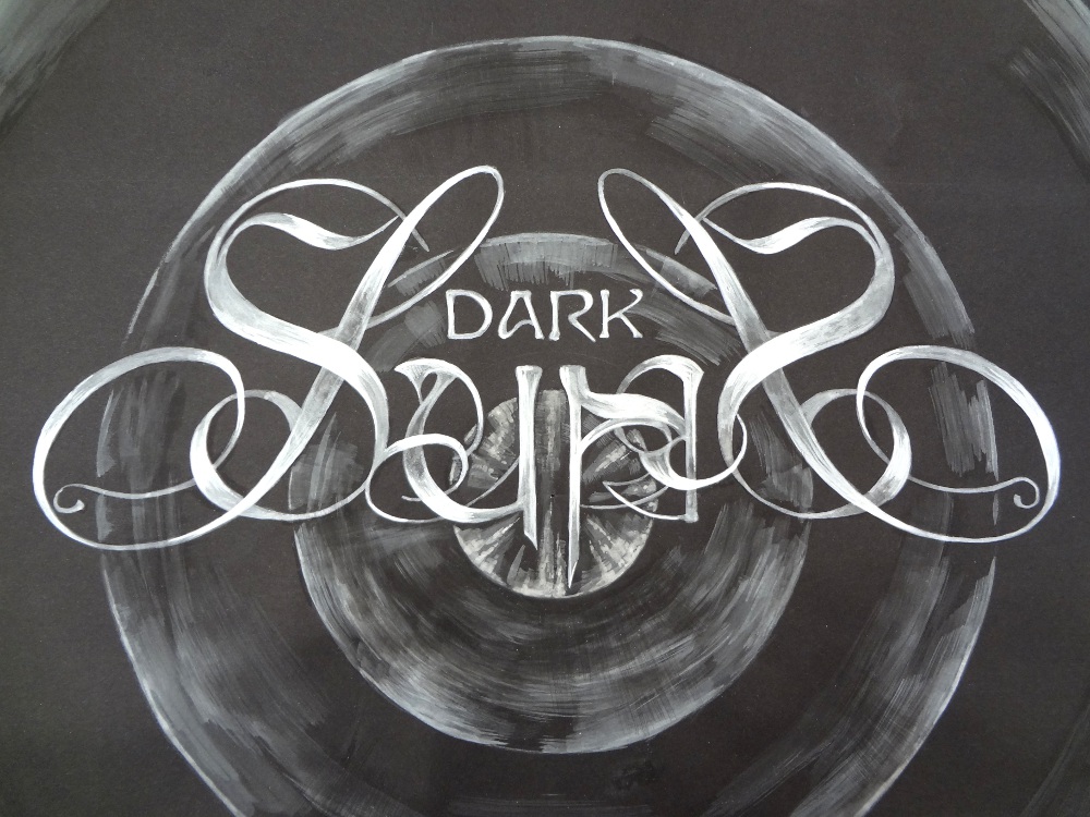 Design des Schriftzugs - "Dark Suns"